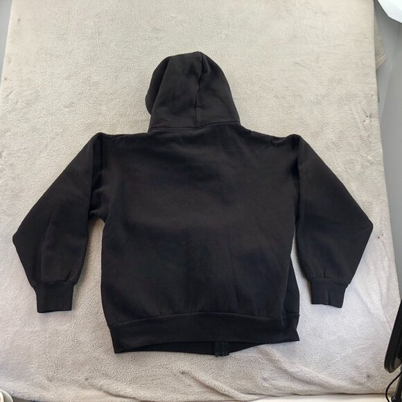 Ritchie's Sportswear Mens Boston Hoodie Sweatshirt Medium Black Embroidered Y2K - Picture 11 of 11